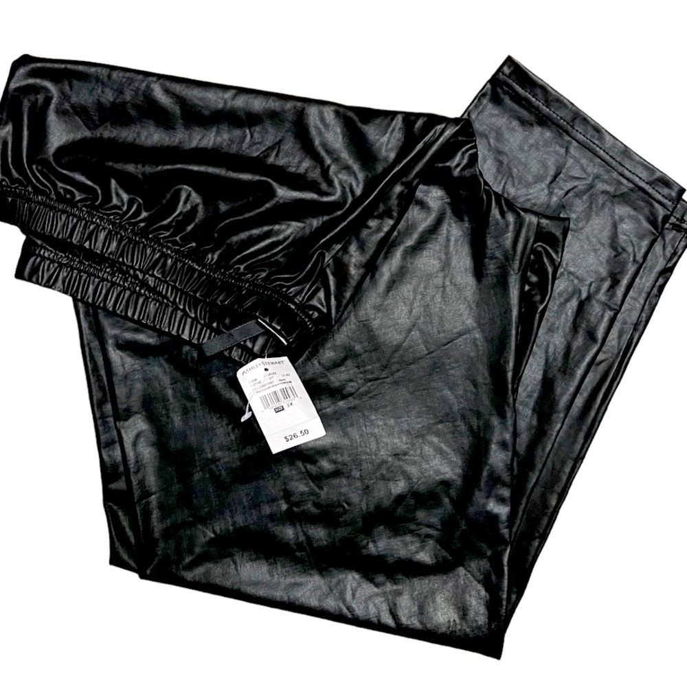 Black Faux leather leggings